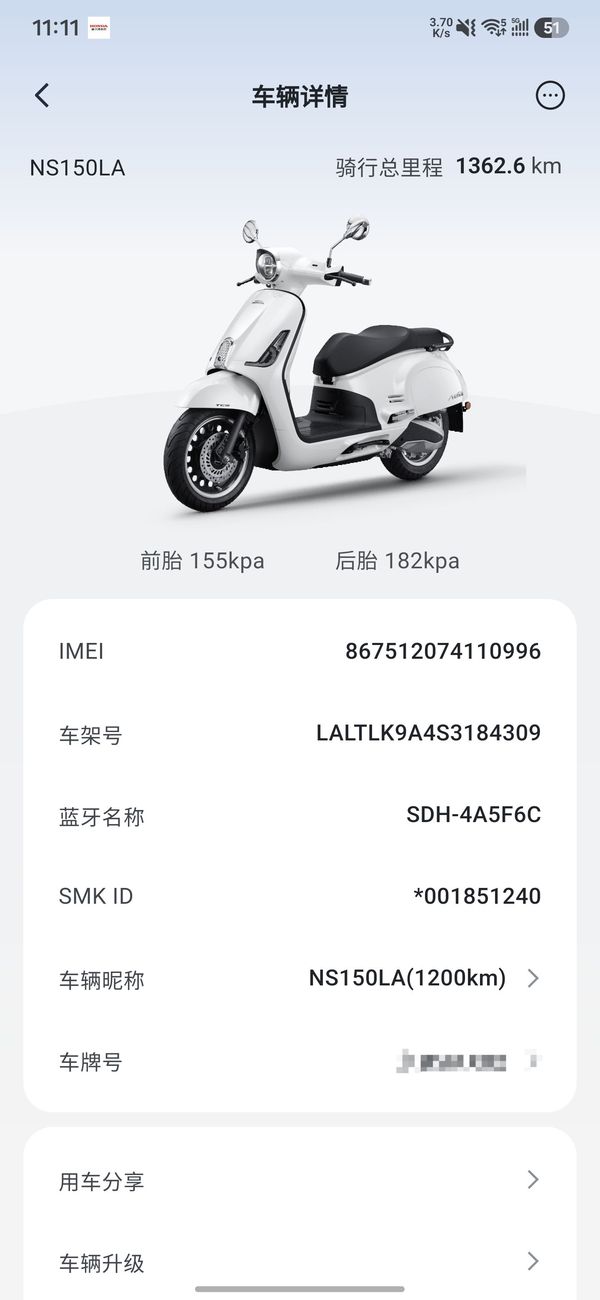 二手新大洲本田NS150LA