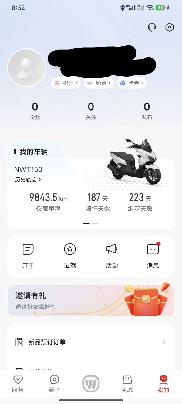 二手五羊本田NWT150
