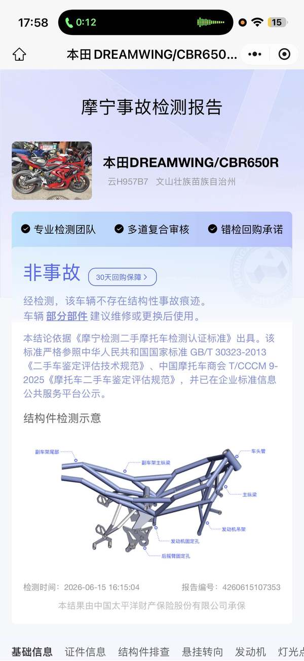 二手本田CBR650R