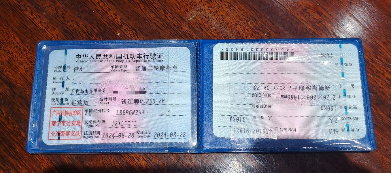 二手钱江荣耀250