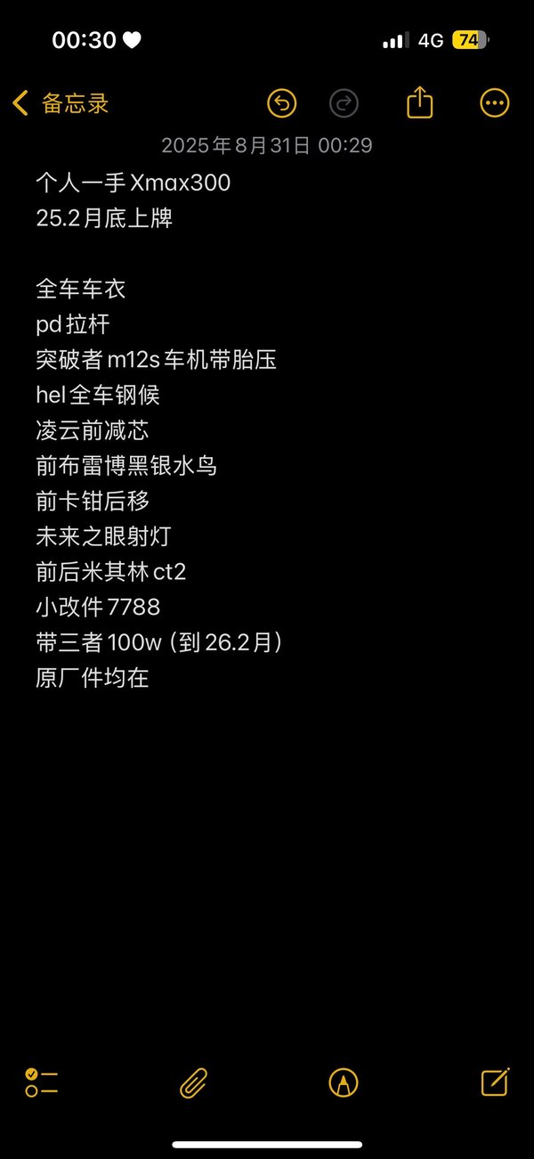 二手雅马哈XMAX