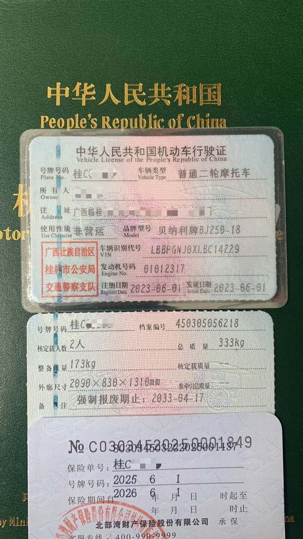 二手贝纳利金鹏 TRK251