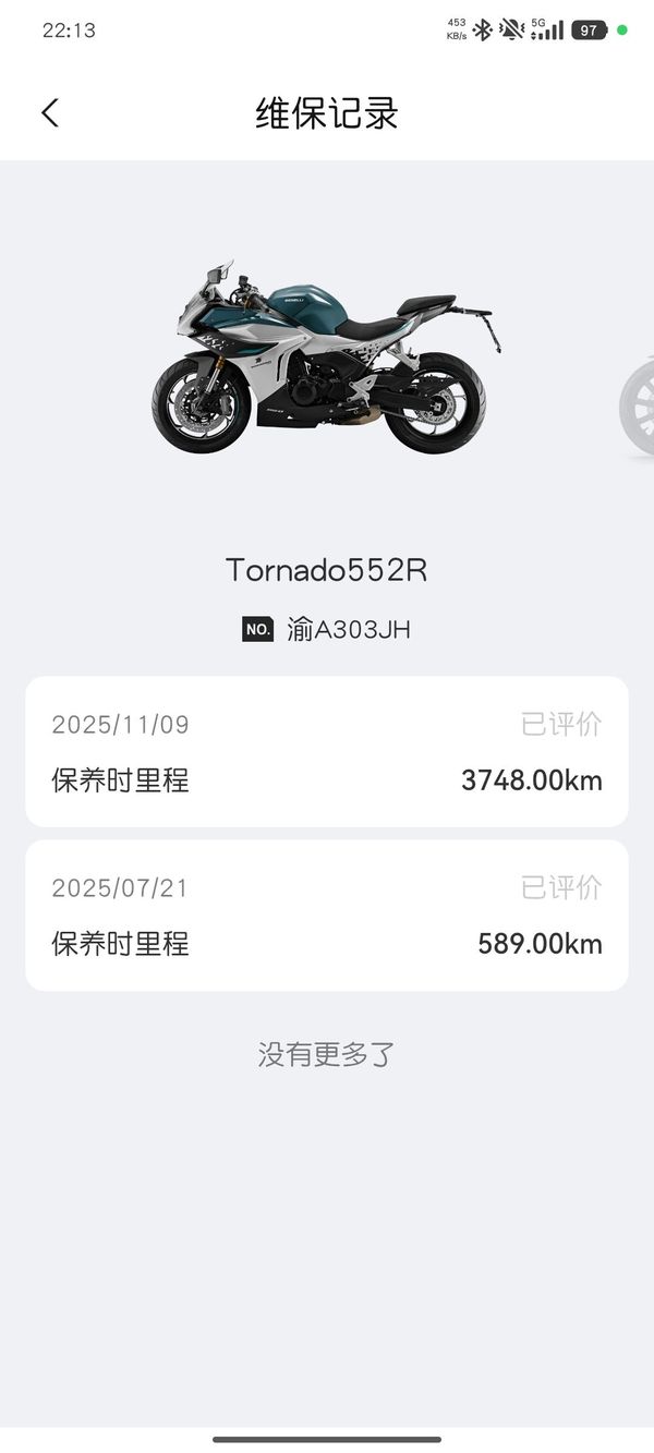 二手贝纳利龙卷风 Tornado 552R