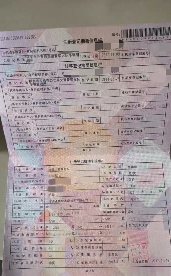 二手豪爵铃木钻豹